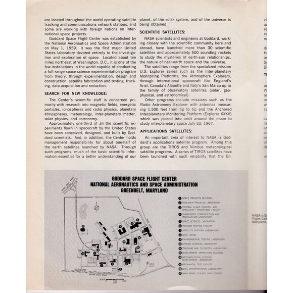 NASA Facts Goddard Space Flight Center 1967 – Early Satellite Missions - Picture 2 of 4